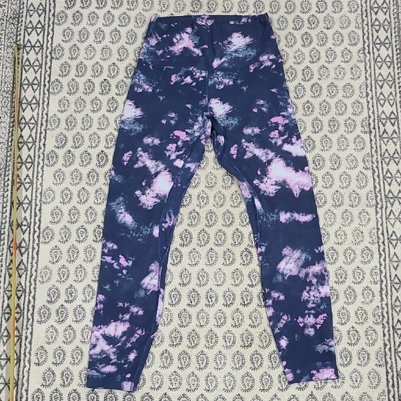 lululemon athletica Pants - Lululemon Athletica Tie-Dye Leggings in Blue and Pink